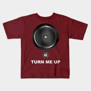 Turn Me Up - Woofer + Vol Knob Kids T-Shirt